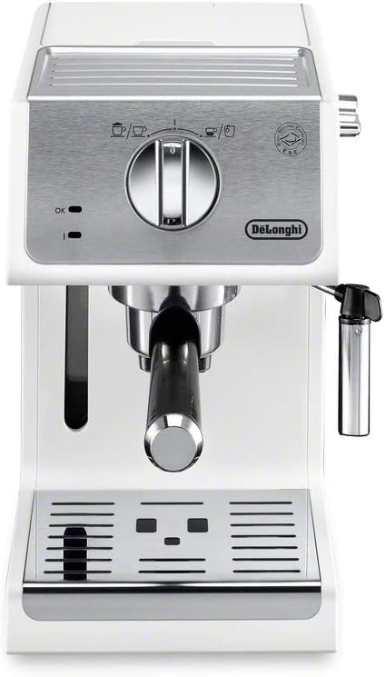 Cafetera de espresso y capuchino De'Longhi de acero inoxidable de 15 bares