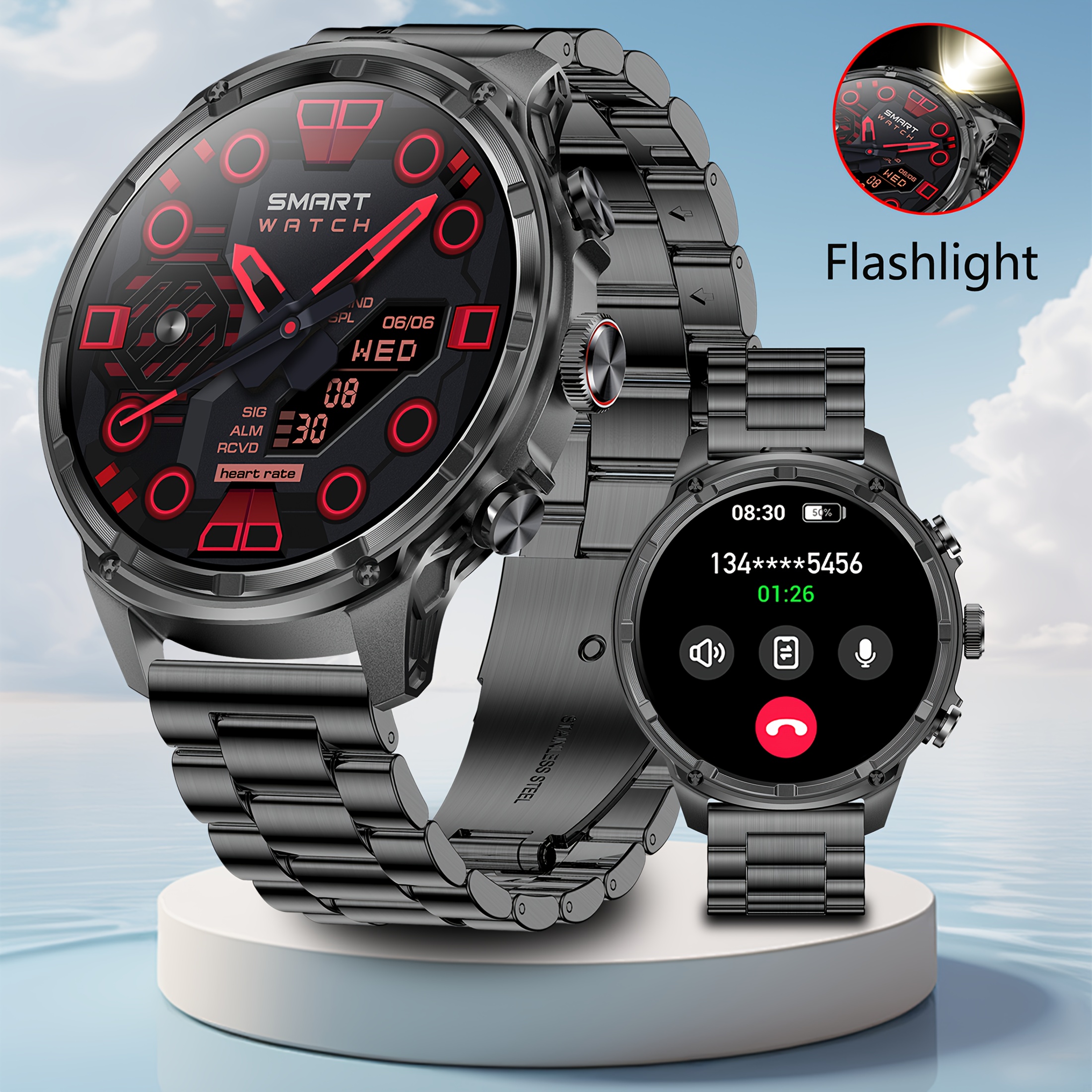 Smartwatch grande de caballero