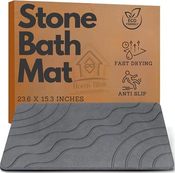 Alfombrilla de baño de piedra